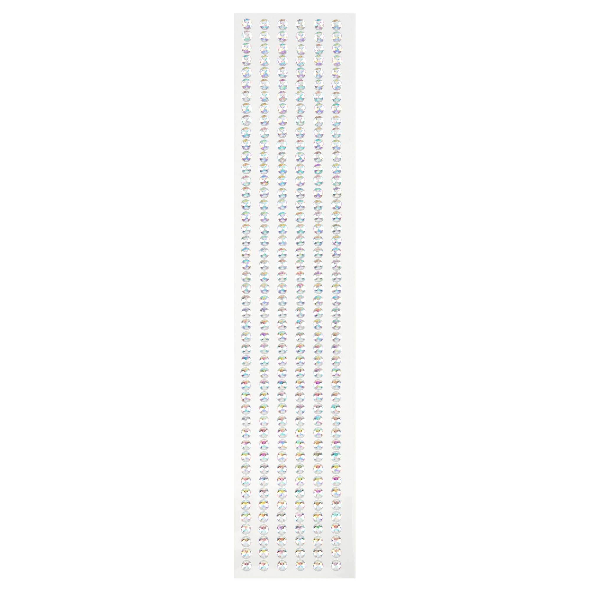 12 Packs: 6 ct. (72 total) Iridescent Clear Rhinestone Borders by Recollections™